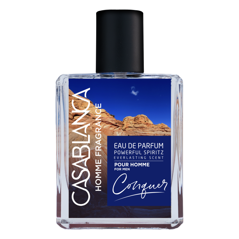 Casablanca Homme Eau De Parfum Powerful Spiritz Conquer (Blue) 50ml